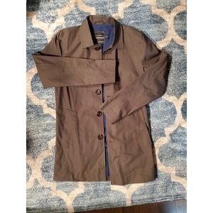 Topman Olive Car Coat/Trench Coat (XS)